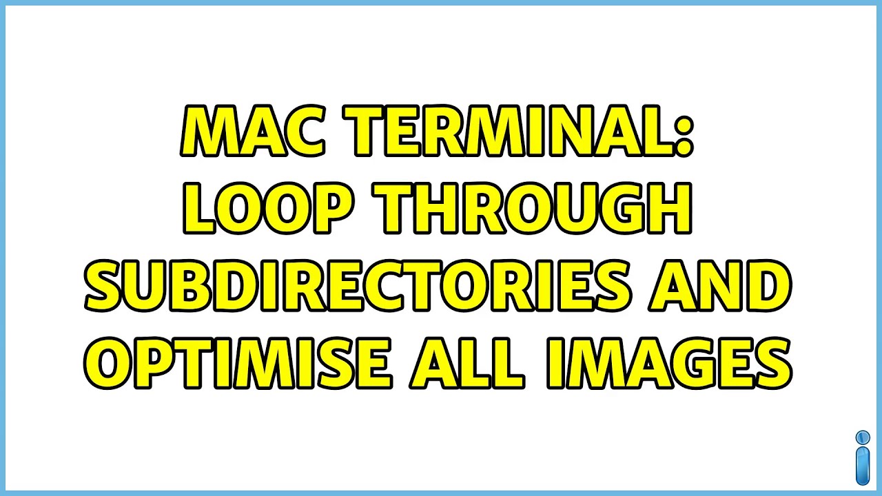 program for loops in mac os unix directories